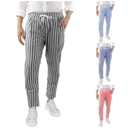 Fashion Loose Straight Linen Men's Pants