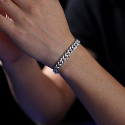Silver Moissanite Guiding Light Bracelet