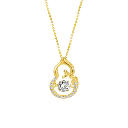 Gourd Necklace Female Clavicle Chain Silver Does Not Fade
