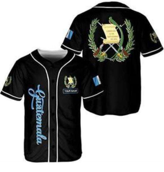 Printed Casual Men's Baseball Shirt