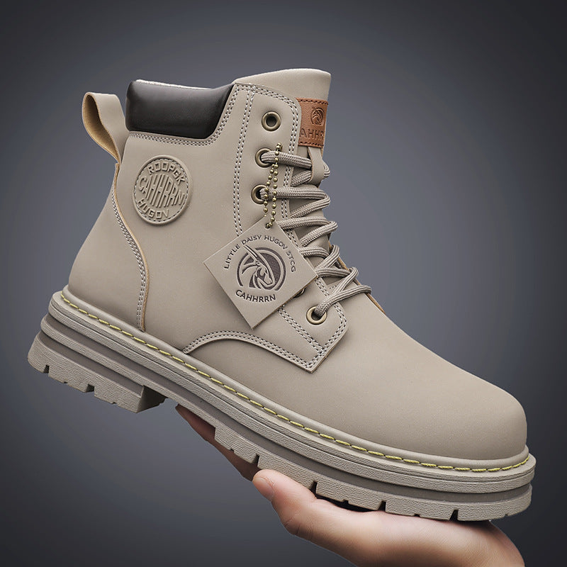 Short Fashion Seven-hole Overalls Boots
