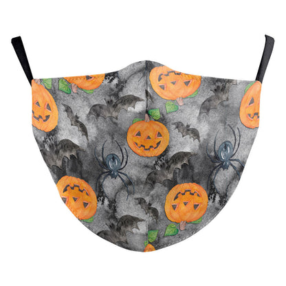 Digital Printing Halloween Skull Pumpkin Dustproof Mask