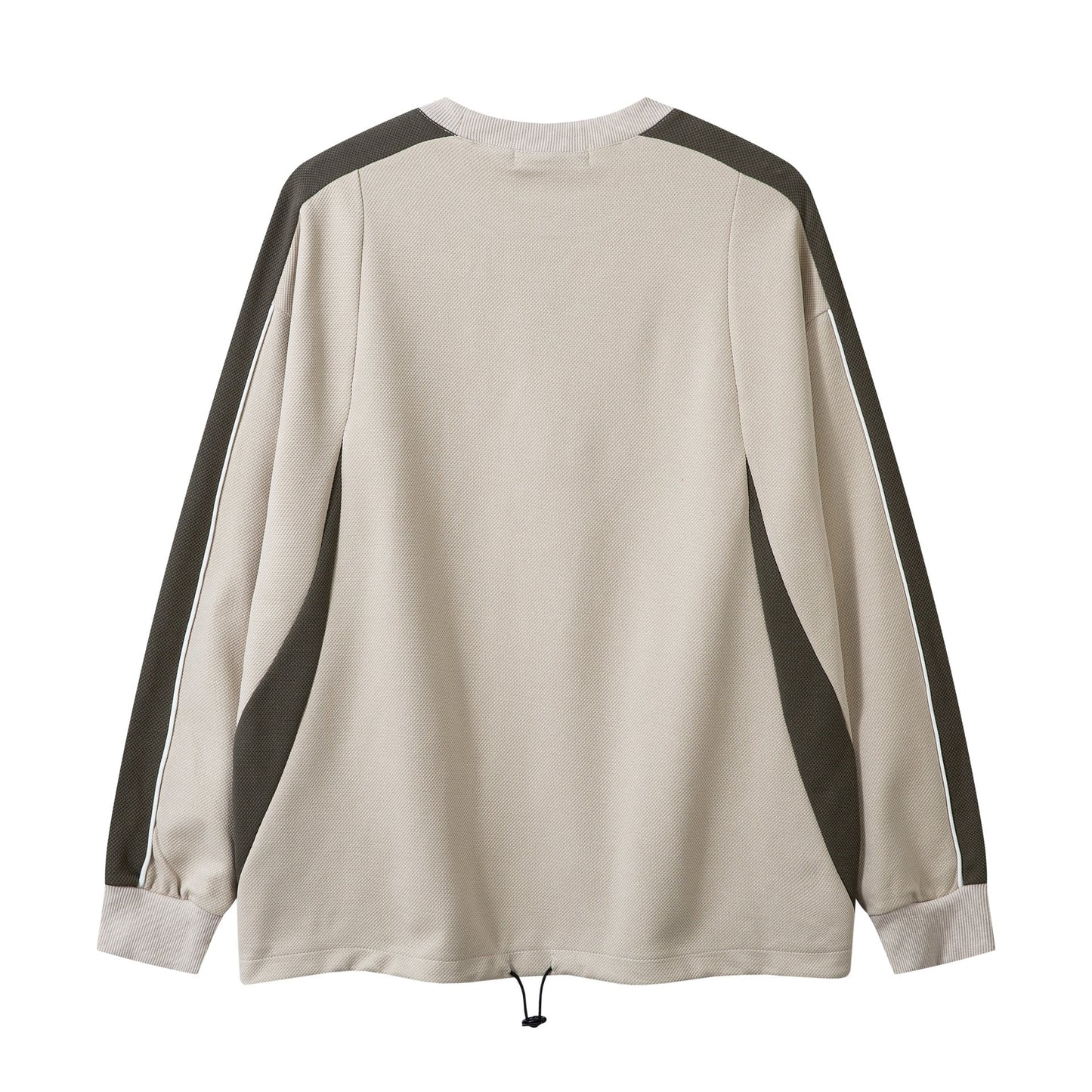 American Retro Sports Style Patchwork Sweater Loose Design