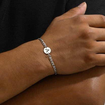 Letter Titanium Steel Bracelet