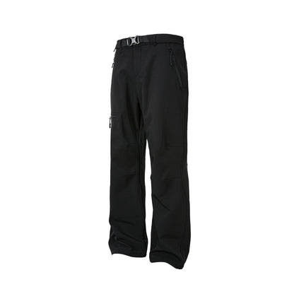 Autumn Winter Outdoor Fleece-lined Casual Trousers
