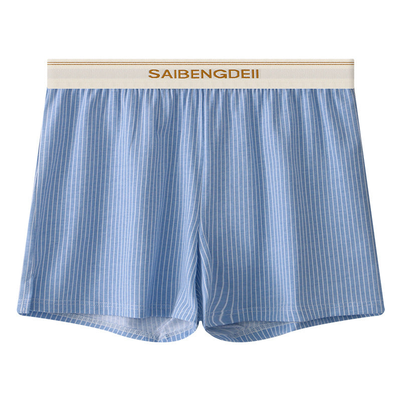 Men's Cotton Breathable Stripes Boxer Plus Size