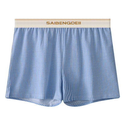 Men's Cotton Breathable Stripes Boxer Plus Size