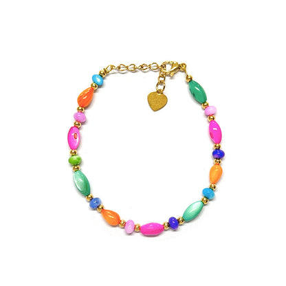 Titanium Steel Shell Beaded Bracelet