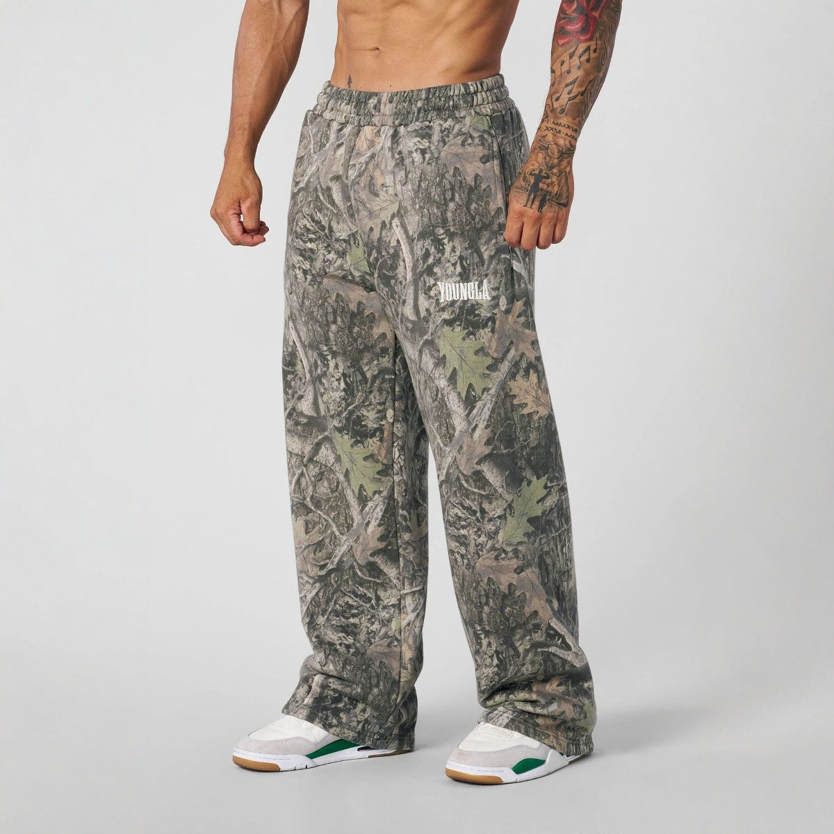 Casual Digital Camouflage Straight-leg Pants