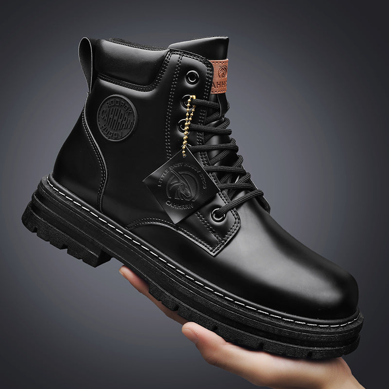 Short Fashion Seven-hole Overalls Boots
