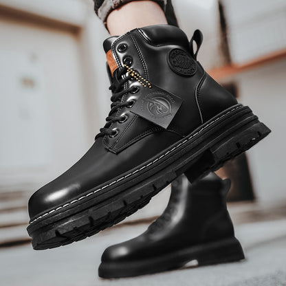 Short Fashion Seven-hole Overalls Boots