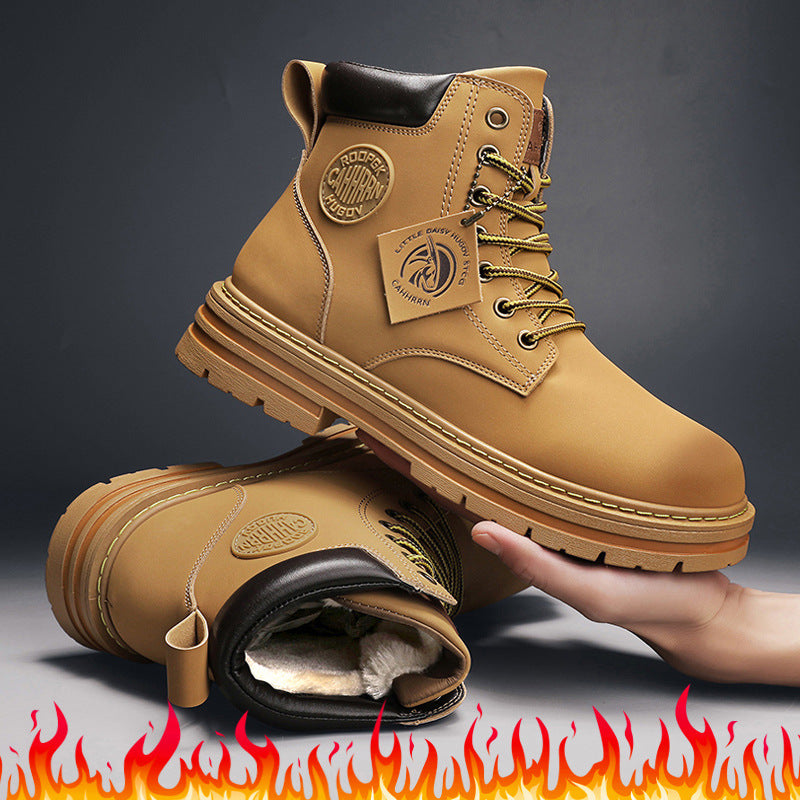Short Fashion Seven-hole Overalls Boots