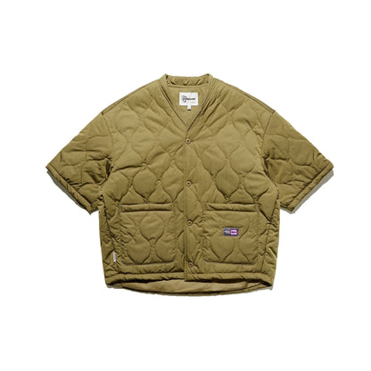 Japanese Loose Simple Washed Half Socks Cotton Coat Jacket