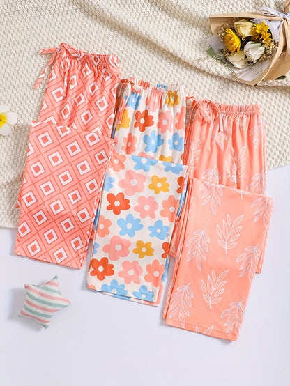Milk Silk Pajama Pants Long Women's Thin Breathable