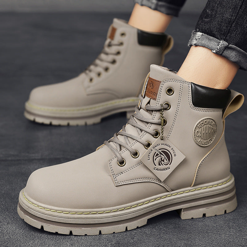 Short Fashion Seven-hole Overalls Boots