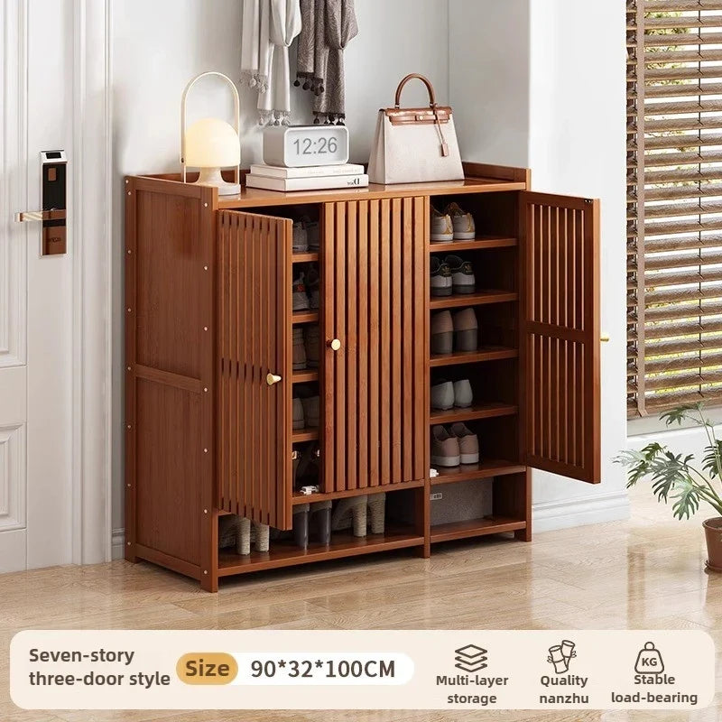 Shoe cabinet for home use, doorstep storage cabinet, wall facing hallway, indoor entrance, rental room, multi-layer shoe rack