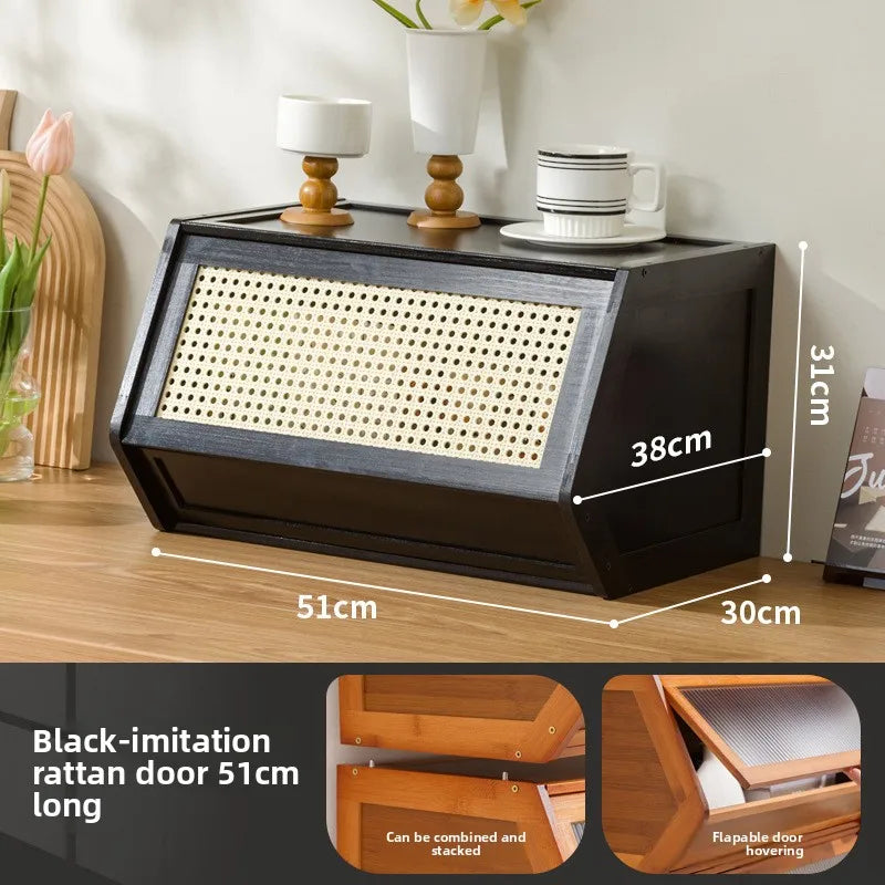 Multi functional stackable storage cabinet with lid, miscellaneous storage box, household storage box, bedside cabinet