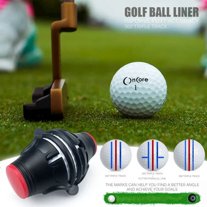 360 Degree Rotating Golf Ball Liner Marker Template Pen Putting Positioning Imporve Putt Accuracy Aids Golf Tools ZY017