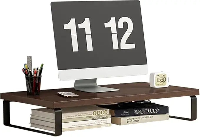 Computer Monitor Stand|Ergonomic Desk Riser|Sturdy Desktop Organizer Shelf|Multi-Purpose  Storage Accessories(19.6x7.8x3.1in)