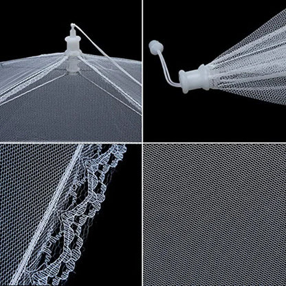 Foldable Food Mesh Cover Fly Anti Mosquito Pop-Up Food Cover Umbrella Meal Vegetable Fruit Breathable Cover Kitchen Accessories