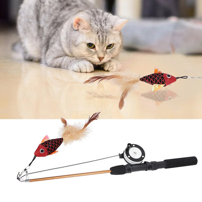 Cat  Teaser Wand  Cat Fishing Pole  Bite Resistance Multifunctional Cat  Teaser Wand  for Cats Cat