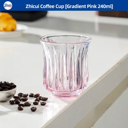Bincoo High End Coffee Cup Elegant Retro Glass for Americano Dirty Flat White Espresso and Latte Available in 90/200/240/400ml
