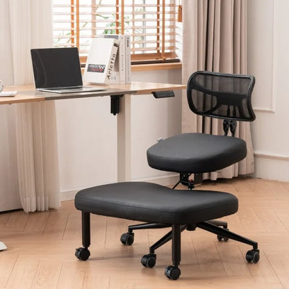 Cross-legged chair Adjustable kneeling chair with wheels Position chair Lifting meditation Yoga chair Sitting chair