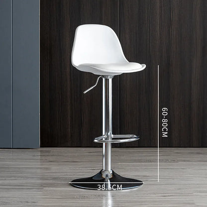 Velvet Padded Home High Kitchen Bar Benches Counter Stools Chair Island Dining Table Chair Banks Backrest Modern Barstools