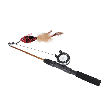 Cat  Teaser Wand  Cat Fishing Pole  Bite Resistance Multifunctional Cat  Teaser Wand  for Cats Cat