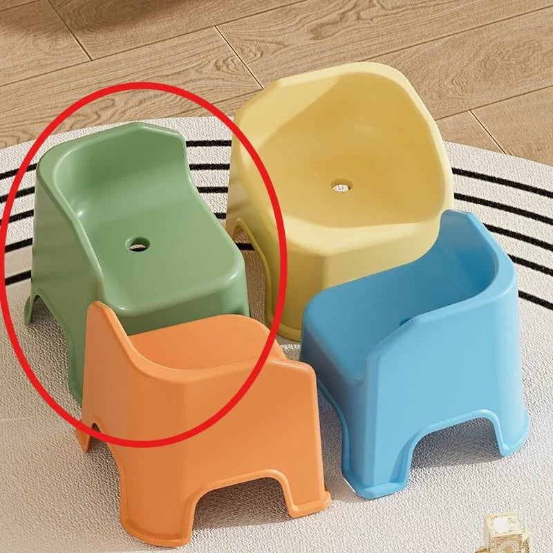 Thickened plastic stool, household small chair, small stool, living room seat, low stool, sofa, shoe changing stool, bath stool