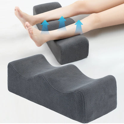 Leg Pillows, Relief Waist Pain Leg Cushion, Sleeping Leg Raiser for Bed, Sofa, Lounge Chairs, Bottom anti-slip & two Fixed Bands