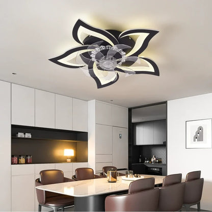 Modern Minimalist Led Ceiling Fan Lamp Smart Switch 65CM Ceiling Fans With Lights For Living Room Bedroom Home Decor Fan Lamp