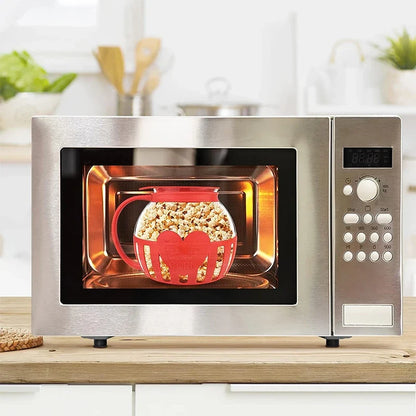 2.25 Quart Micro-Pop Microwave Popcorn Popper with Temperature Safe Glass Snack Pop Corn Air Poppers Microwave Popcorn Maker