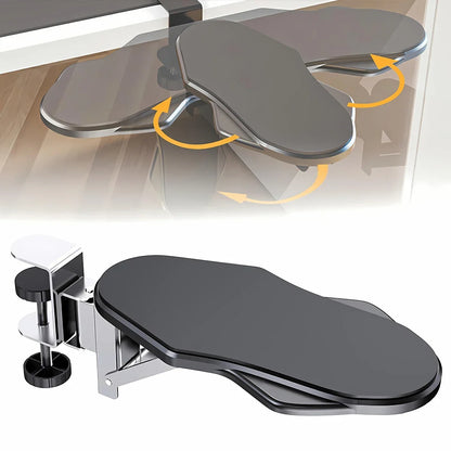 Computer Arm Rest Support Extender for Desk Adjustable Rest Pad Holder Ergonomic Elbow Rest Holder Folding Rotating Desk