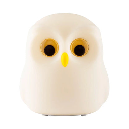Owl Night Light Cute Silicone Night Lamp Rechargeable RGB Ambience  Lamp Room Decoration Funny Animal Children Night Light Gift