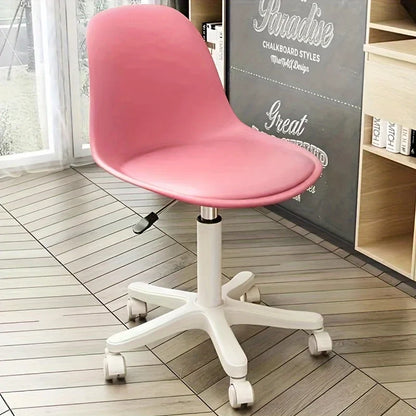 Roller Stool with 136.08 KG Weight Capacity: Round Swivel Chair with Backrest, 360° Rotation, Adjustable Height