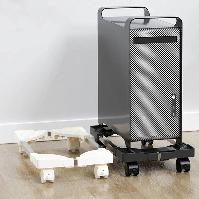 Adjustable Mobile CPU Stand with Rolling Caster Wheels Premium PC Tower Stand Holder for Floor Carpet Gaming PC Case