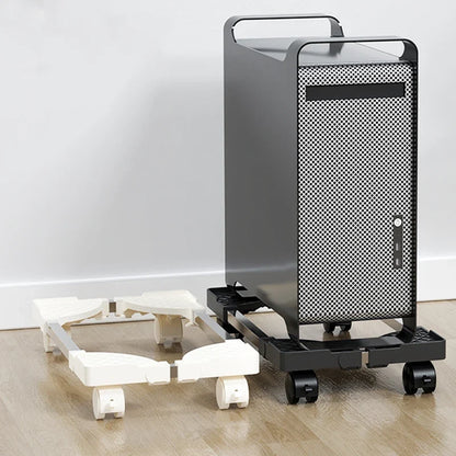 Adjustable Mobile CPU Stand with Rolling Caster Wheels Premium PC Tower Stand Holder for Floor Carpet Gaming PC Case