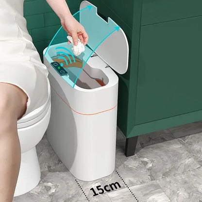 Automatic intelligent garbage bin induction type versatile home living room light luxury electric toilet bathroom sanitary bin