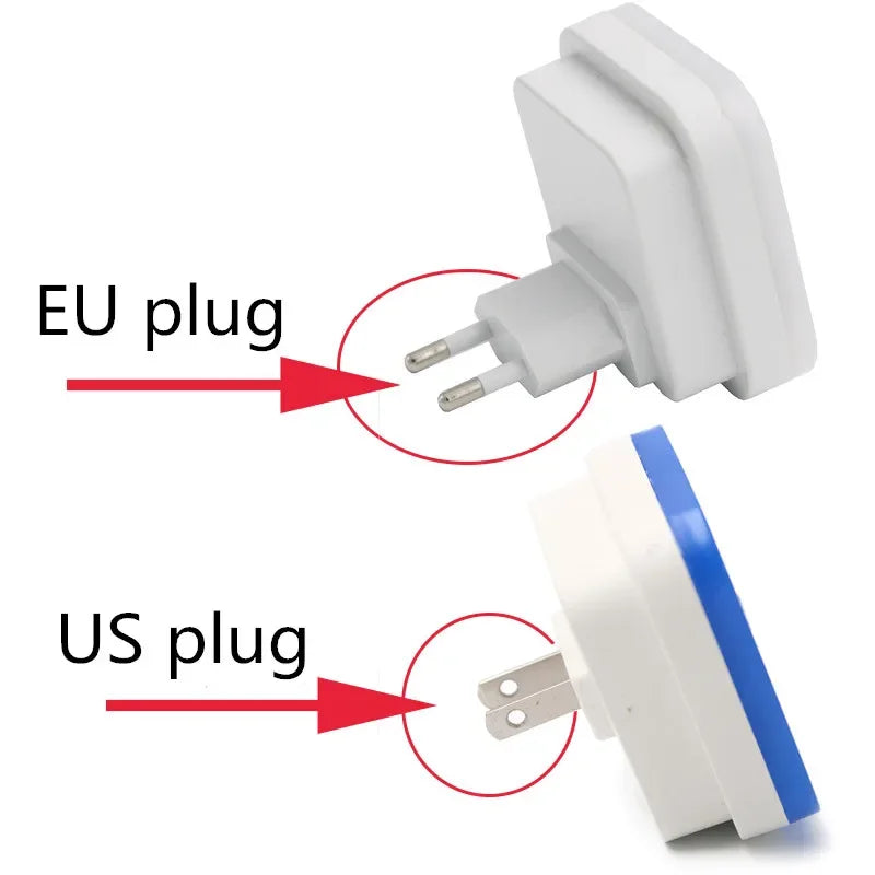 LED Night Light Wireless Sensor EU/US Plug Mini Square Lighting Lamp For Baby Children Living Room Bedroom Corridor Night Lights