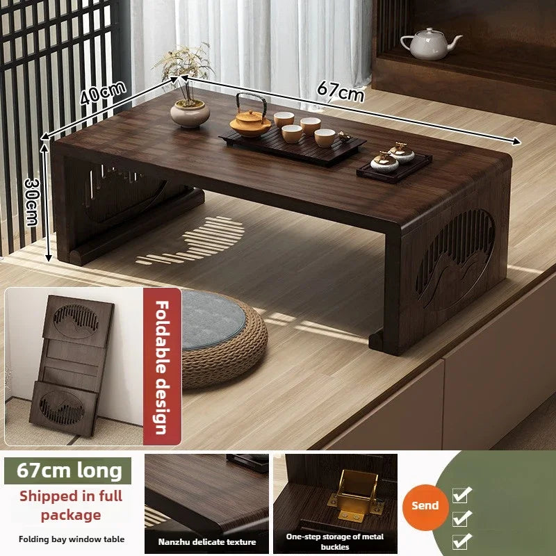 bay window small table bed folding small coffee table balcony low table  tea table