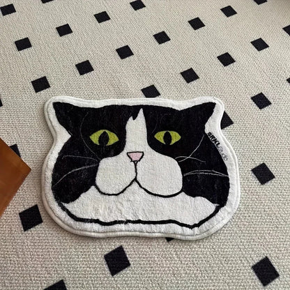 1 Piece of Cat Floor Mat Is Anti Slip, Waterproof, and Stain Resistant, Suitable for Bathroom, Bedroom, Kitchen, Home Decoration