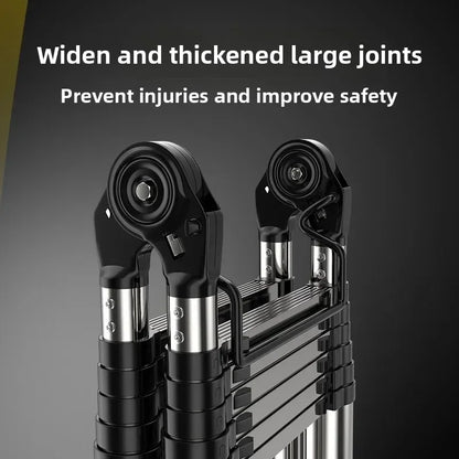 Stainless steel telescopic ladder Multifunctional  herringbone ladder Portable folding ladder Bamboo ladder Lifting ladder