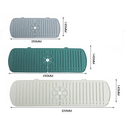 Silicone Drainage Pad Water Ripples Kitchen Bathroom Drainage Pad Wash Basin Sink Splash Proof Draining Pad Countertop Protector