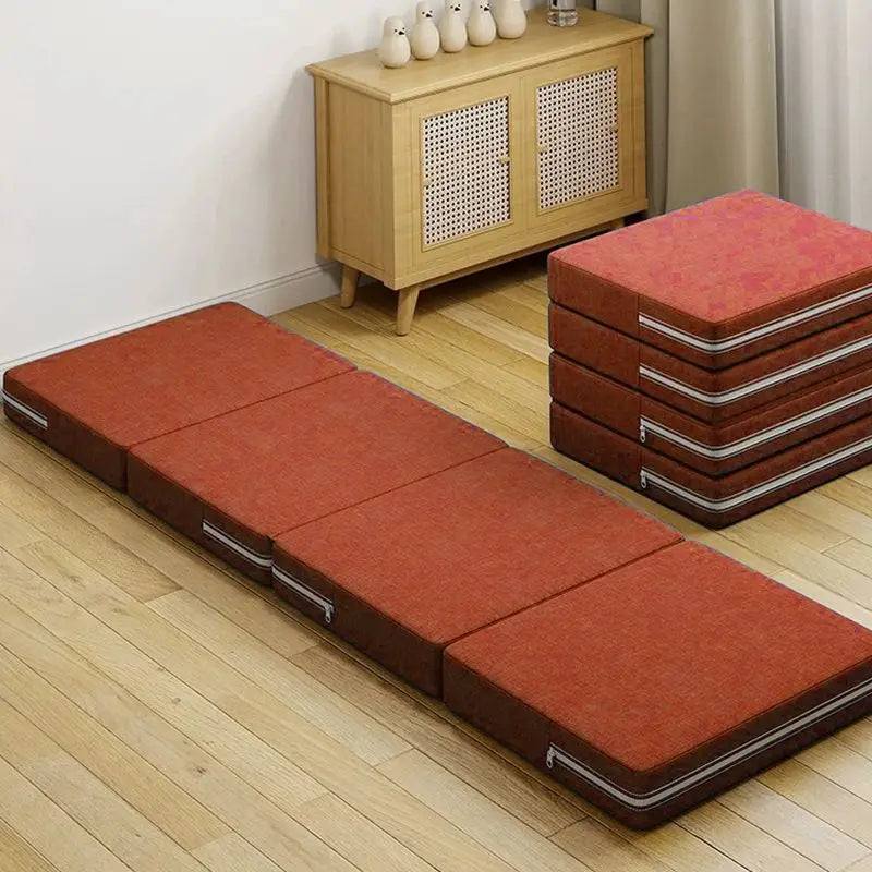 Four-fold memory foam mattress, high-elasticity memory foam mattress, single-person folding mattress, tatami soft mat, guest mat