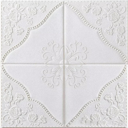 1-10pcs70cm*70cm Modern Paper Ceiling Decorative Waterproof Moisture-proof Mildew proof Wall Self-adhesive 3D Bedroom Background