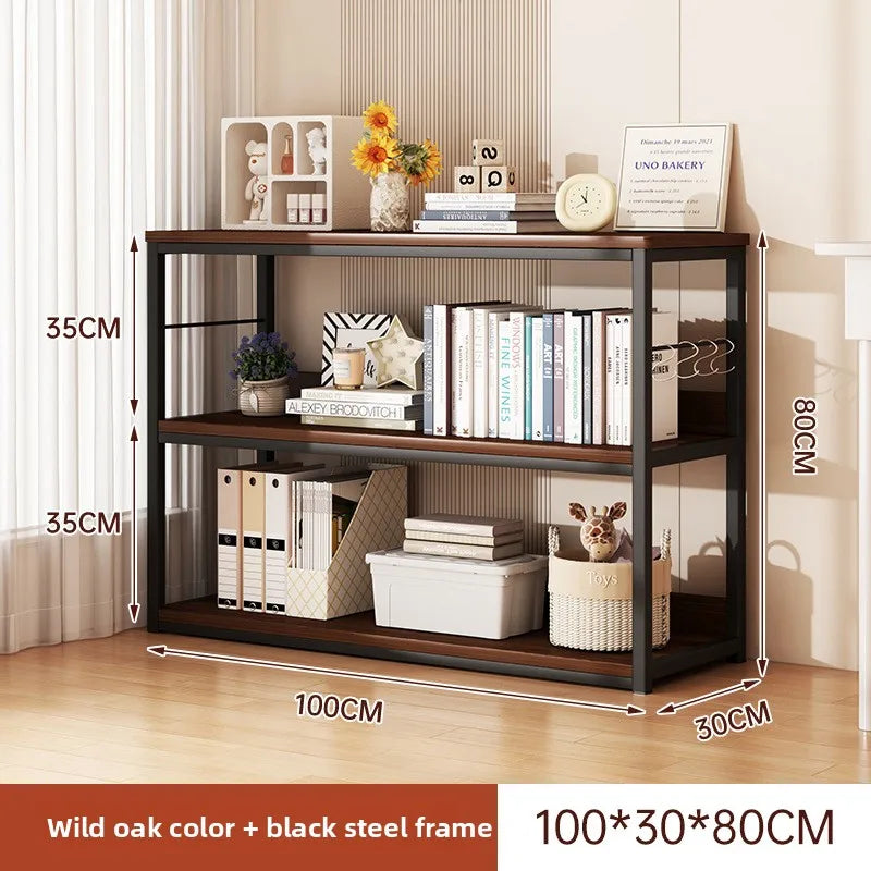 Bookshelf Shelf Integrated Wall Multi-layer Storage Rack Bedroom Wall Bay Window Display Cabinet Office Shelf