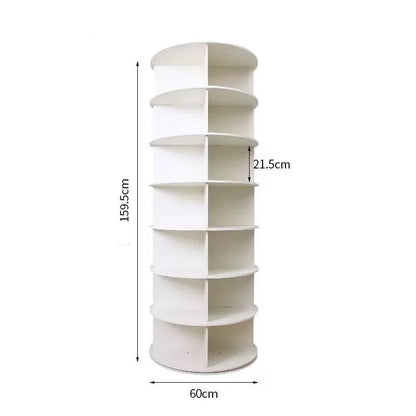 Multifunctional rotating shoe rack storage rack household bag toy floor-standing 360-degree rotating storage rack display rack