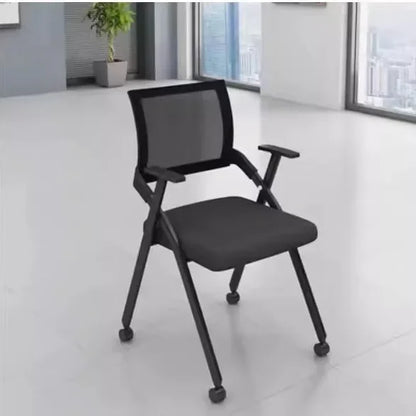 Folding training chair with desk board, foldable writing board, office meeting room, integrated table and chairs, conference