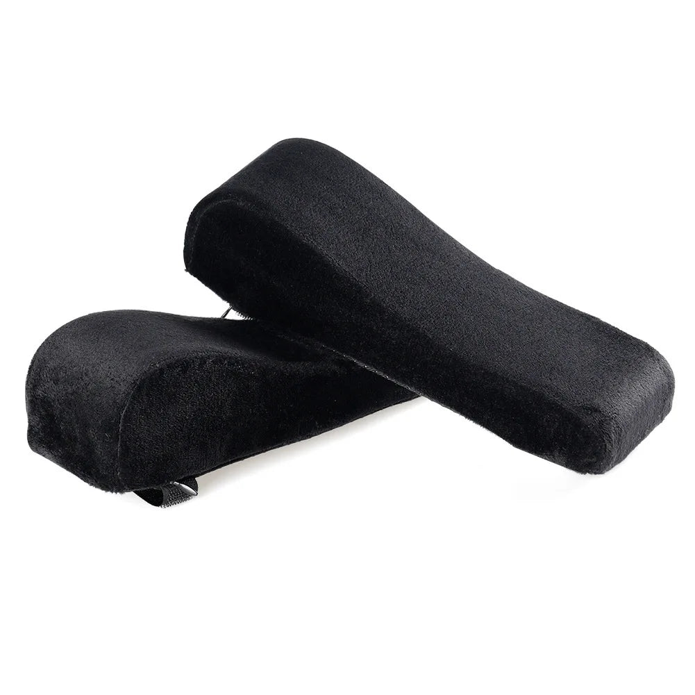 2 pc set of chair armrests for general office use. Ergonomic chair armrests designed to relieve pressure on elbows and forearms